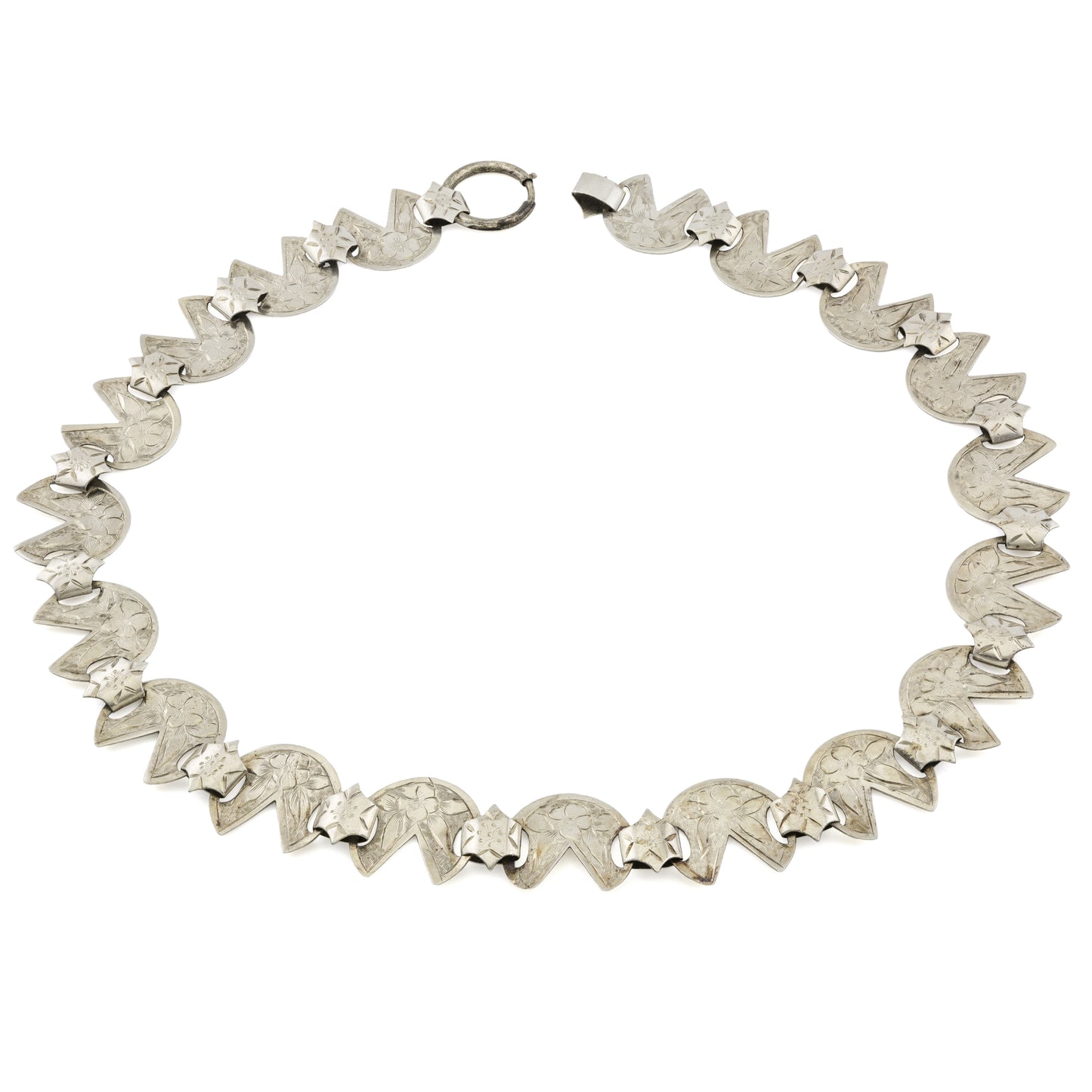 Victorian Silver Collar Necklace
