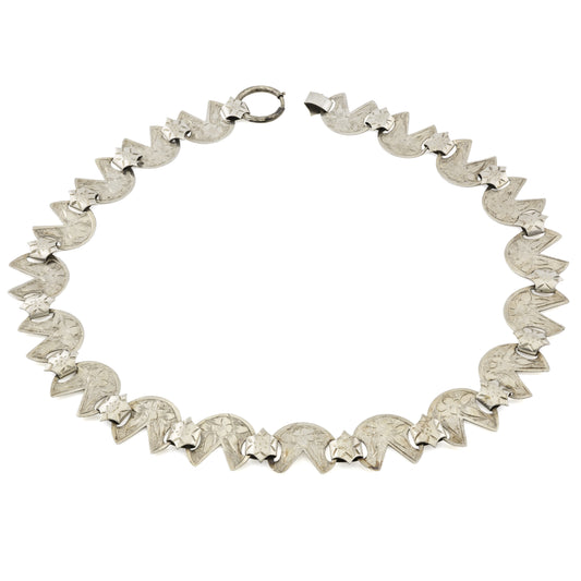 Victorian Silver Collar Necklace