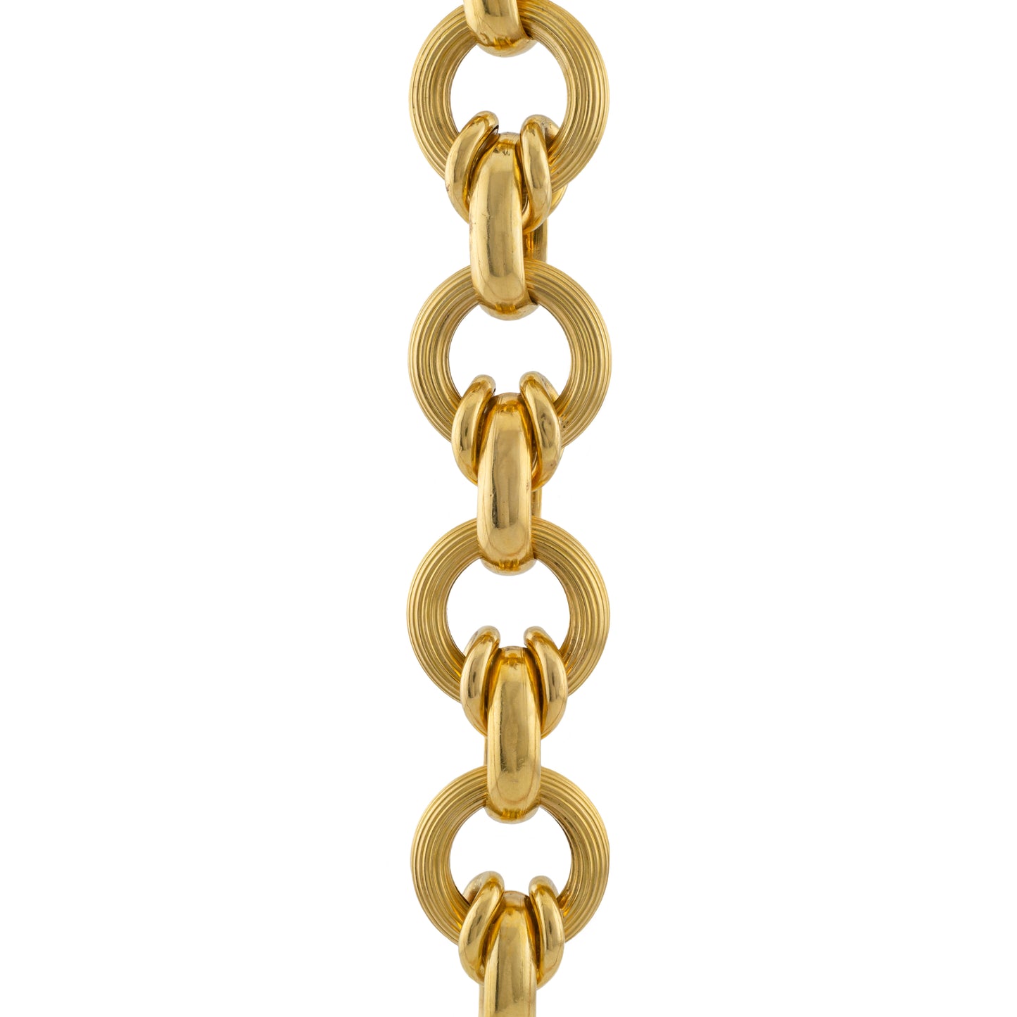 Vintage Italian 18ct Gold Bold Belcher Link Bracelet
