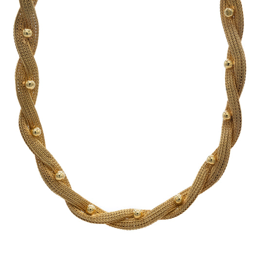 18ct Twisted Plat Necklace