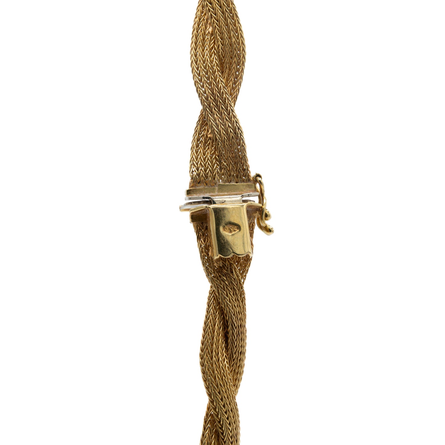 18ct Twisted Plat Necklace