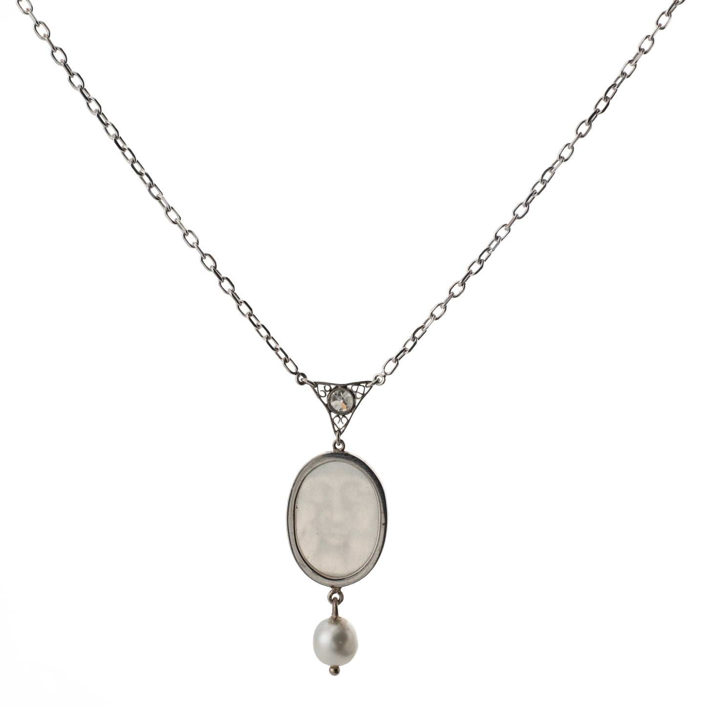 18ct Moonstone and Diamond Necklace