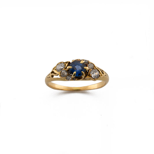 18ct Sapphire and Diamond Ring