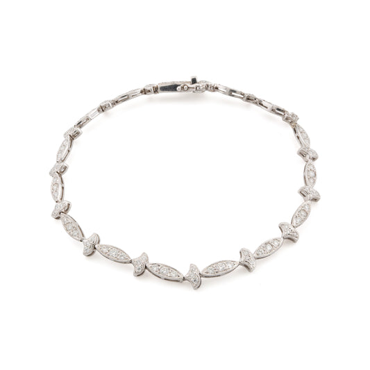Patterned Diamond Bracelet