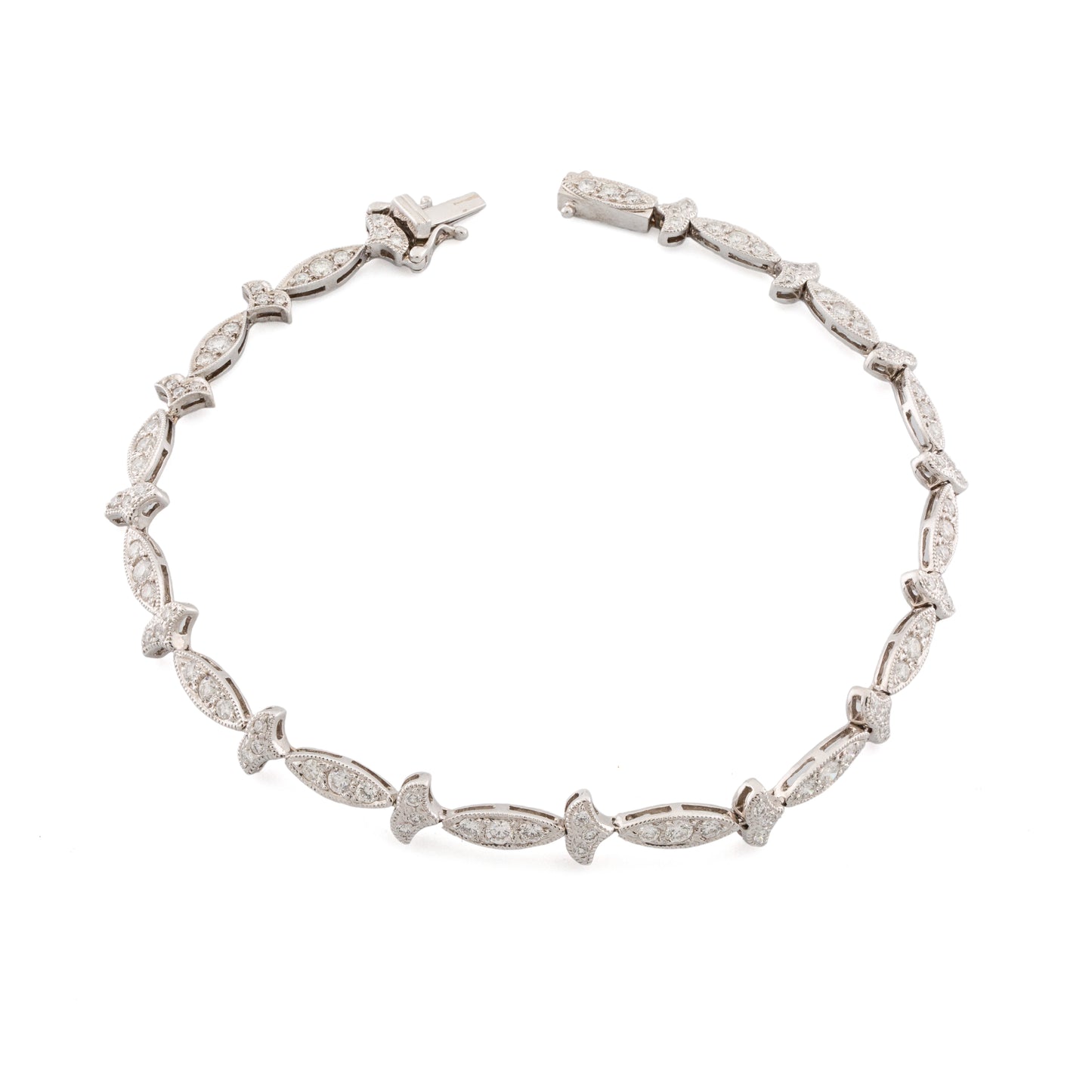 Patterned Diamond Bracelet