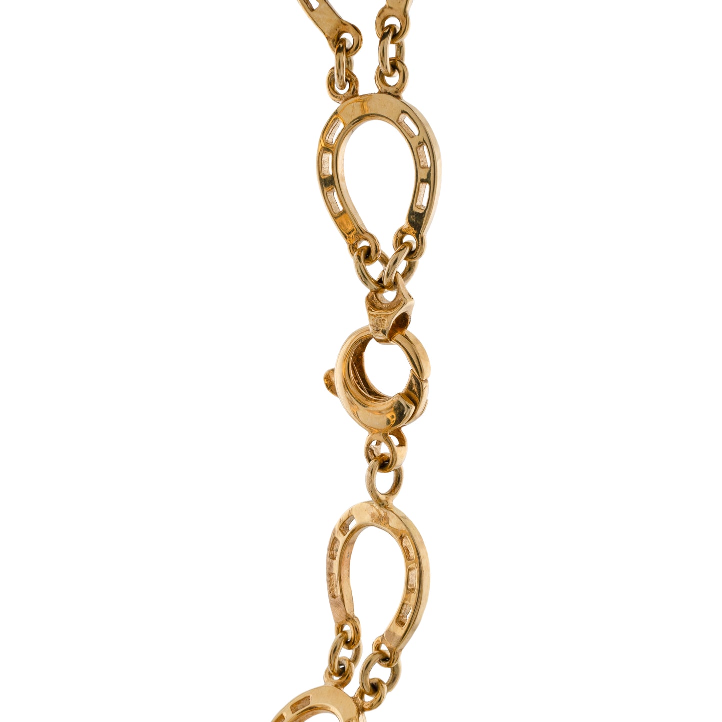 Vintage 9ct Gold Horseshoe Link Bracelet