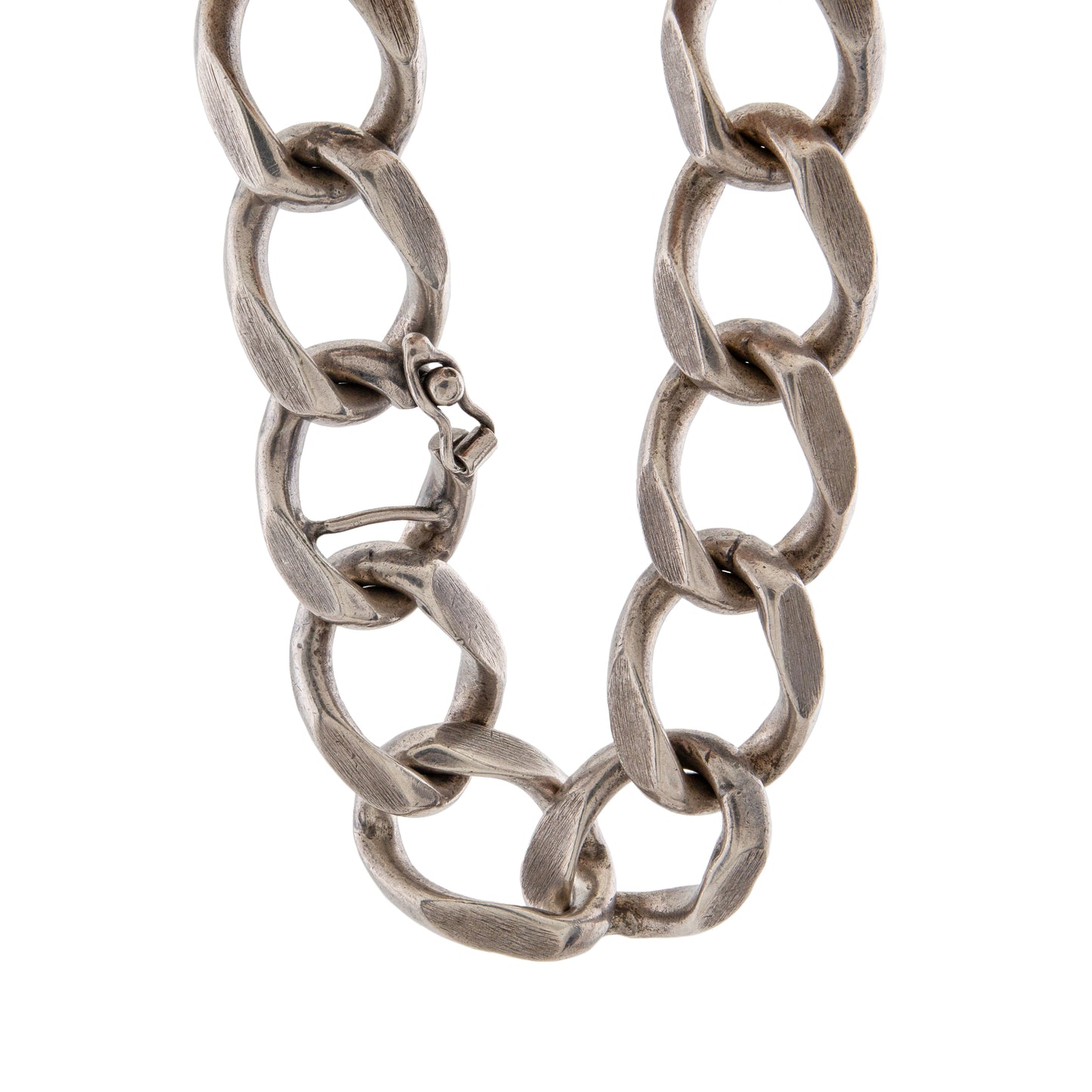 Vintage Silver Curb Link Bracelet by Uno A Erre