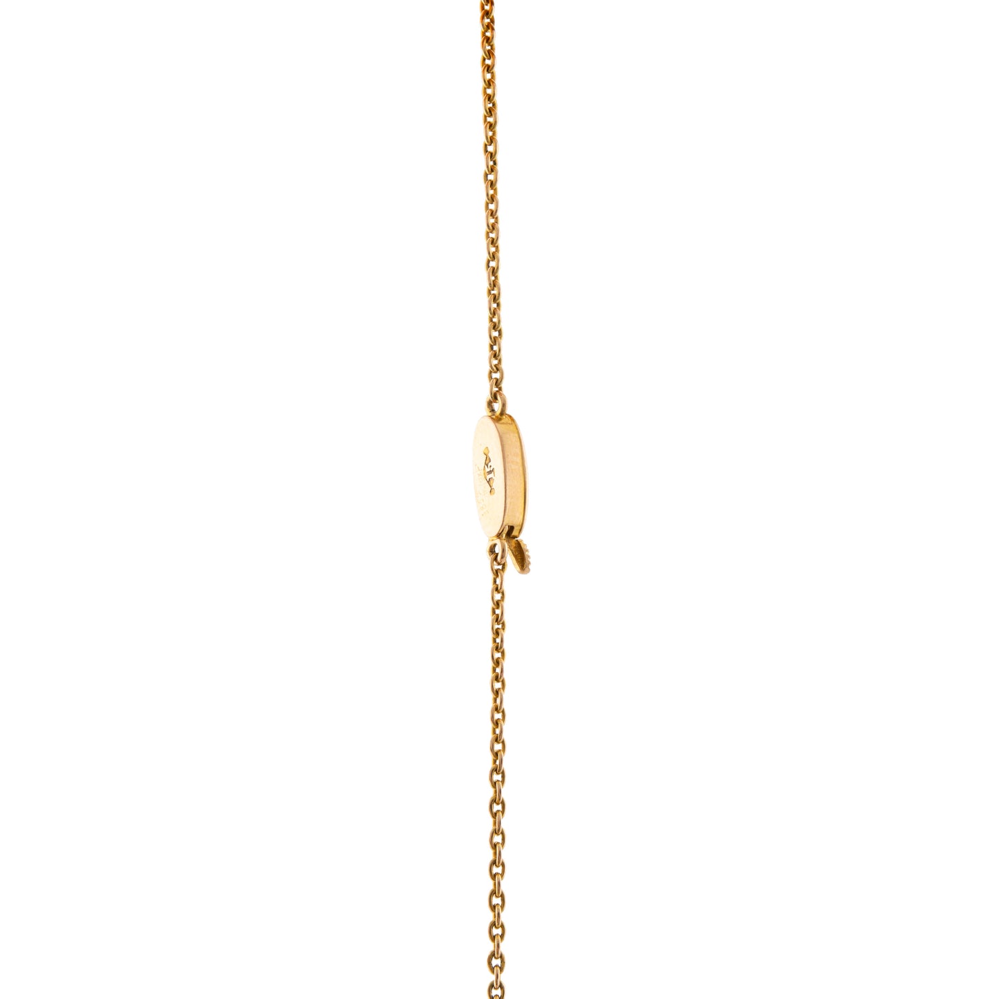 Peridot and Seed Pearl Fringe Necklace in 15ct Gold