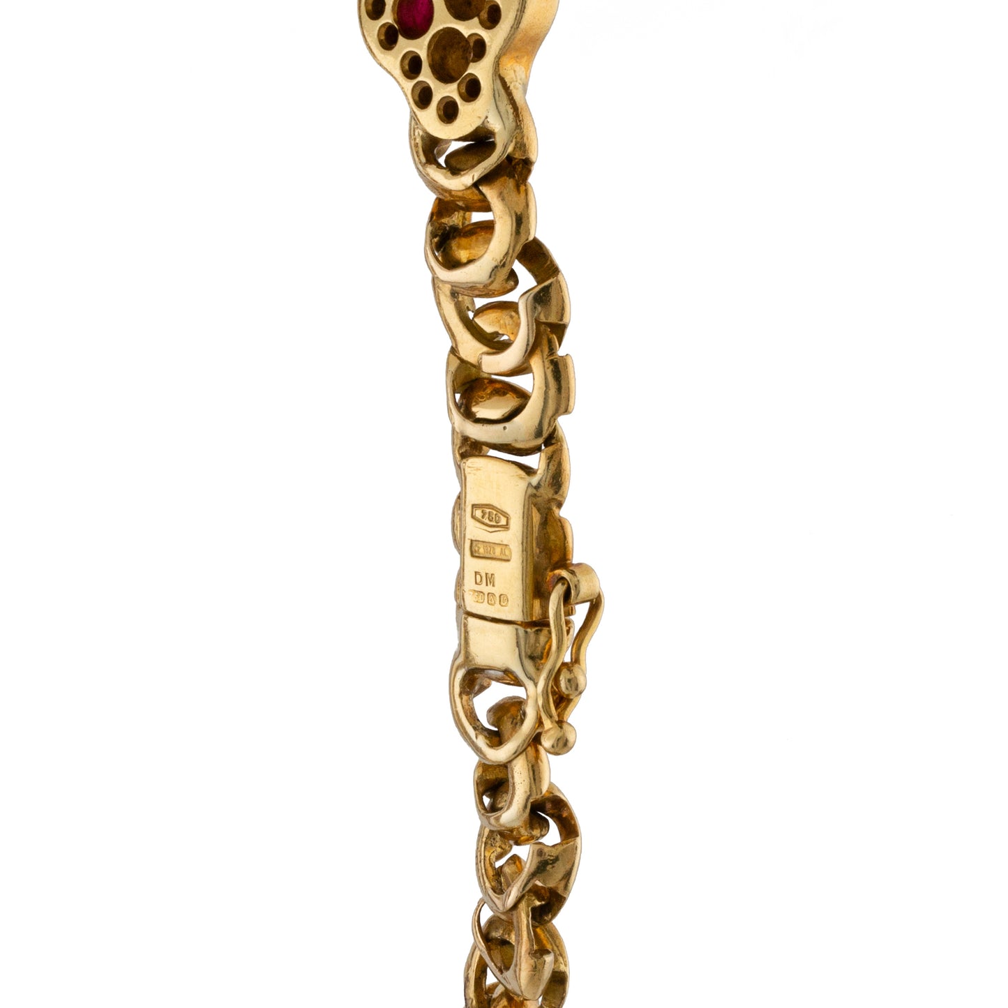 David Webb 18ct Ruby and Diamond Bracelet