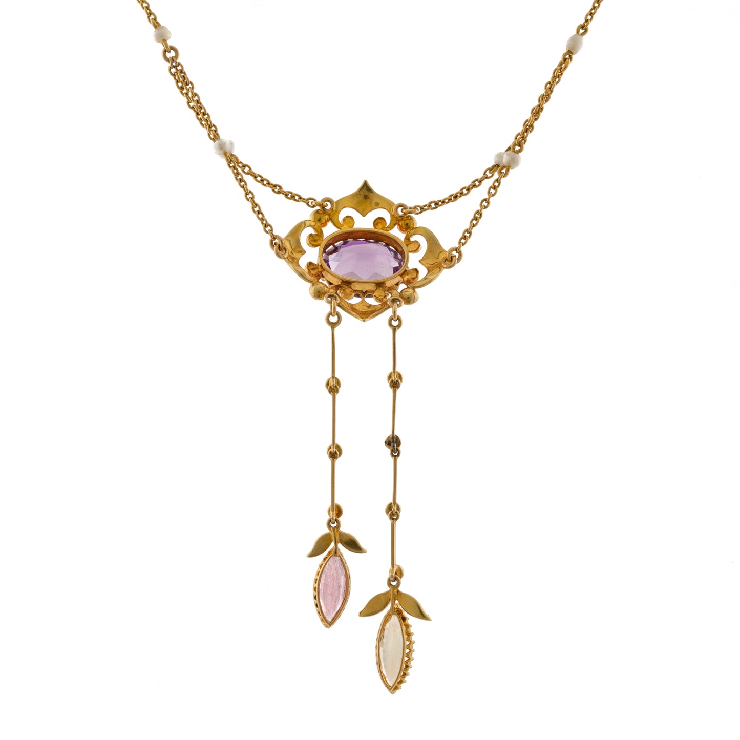 Topaz and Amethyst Necklace