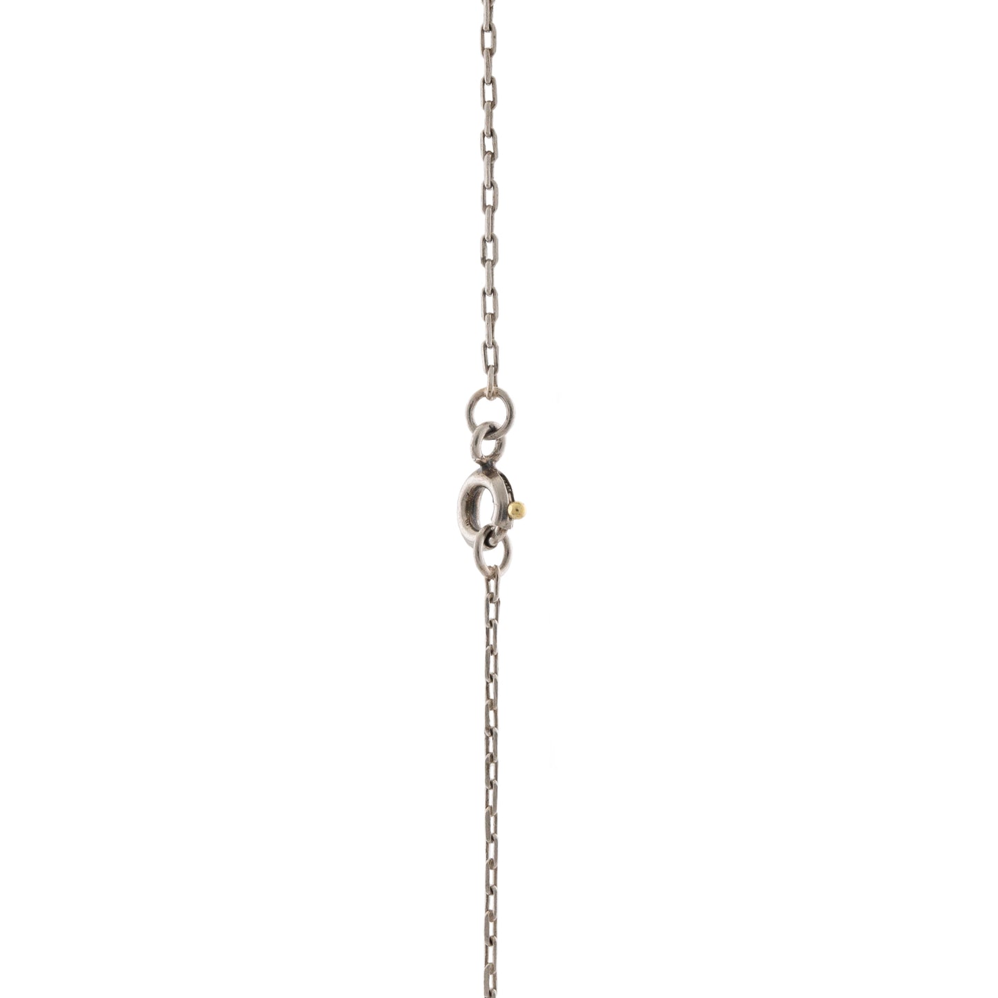 Edwardian 15ct Gold and Platinum Diamond Pendant Necklace